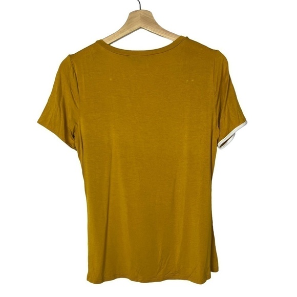 Modcloth Golden Yellow What's the Hap Short Sleeve T-Shirt M - Picture 4 of 8